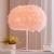 Feather desk lamp sitting room floor lamp Nordic ins sweet romantic web celebrity creative move girl bedroom bedside lamp