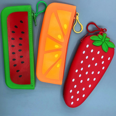 Fruits and vegetables Personality Creative student Pencil bag stationery bag zero Wallet Pen bag