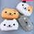 Japanese and Korean new creative large - capacity plush cartoon cat stationery learning bag stationery bag pen bag