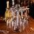 European white diamond wine glass decanter set with rotating holder for goblet champagne glass wine glass creative gift