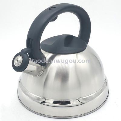 Stainless steel flat bottom kettle colored European type 3 l kettle kettle whistling kettle piano kettle