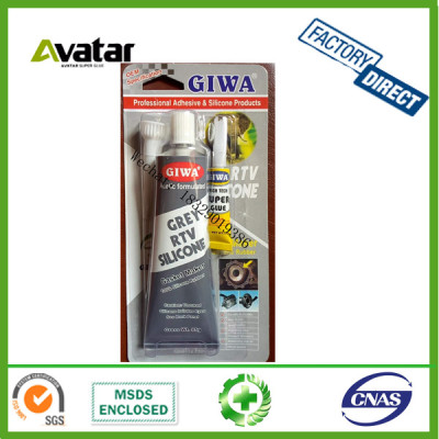  GIWA Grey Rtv Silicoe sealant good price high temp resistance sealant free cushion adhesive 