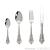 Top grade Golden 304 Stainless steel 4 pcs royal court spoon knife cutlery gift set