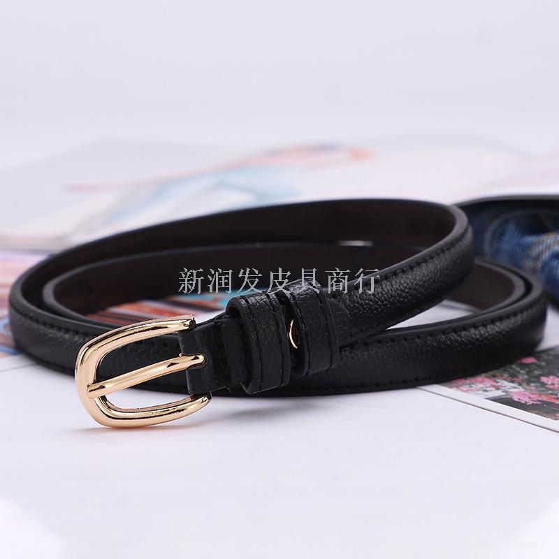 针扣细腰带女配连衣裙装饰小皮带女细百搭韩版简约休闲裤带女批发