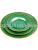 European and American ins emerald-rimmed glass plate breakfast dish dish fruit dessert dish pad plate 