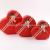 Art Paper Heart-Shaped Three-Piece Gift Box Jewelry Box Flowers Packaging Box