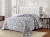 Modern yarn-dyed reversible jacquard rural polyester cotton air conditioning bedding three-piece quilt bedspread sheets