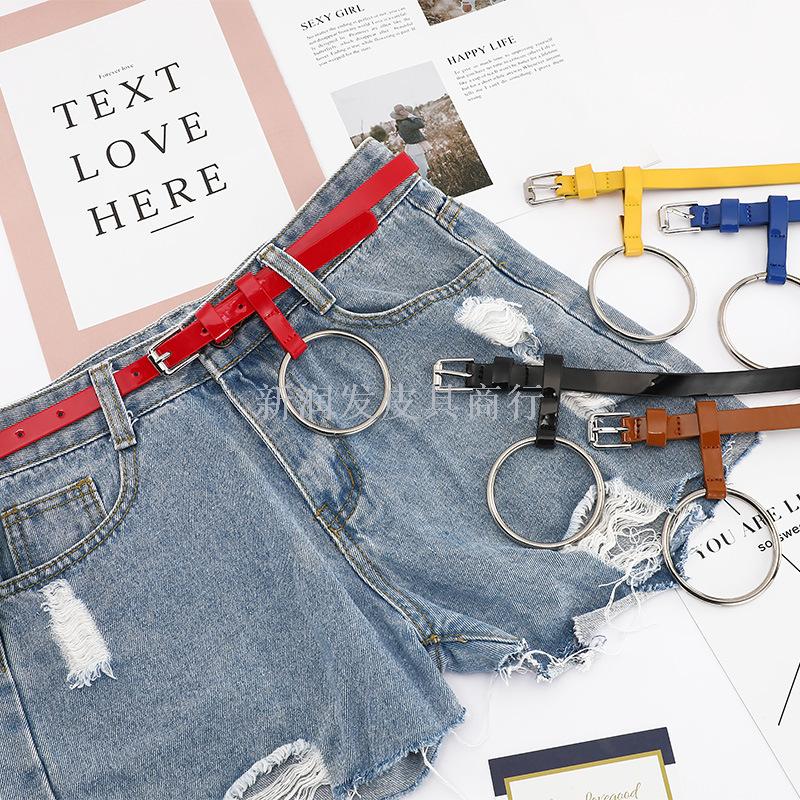 热销针扣皮带女组合装时尚百搭装饰腰带女搭配牛仔裤吊环裤带批发