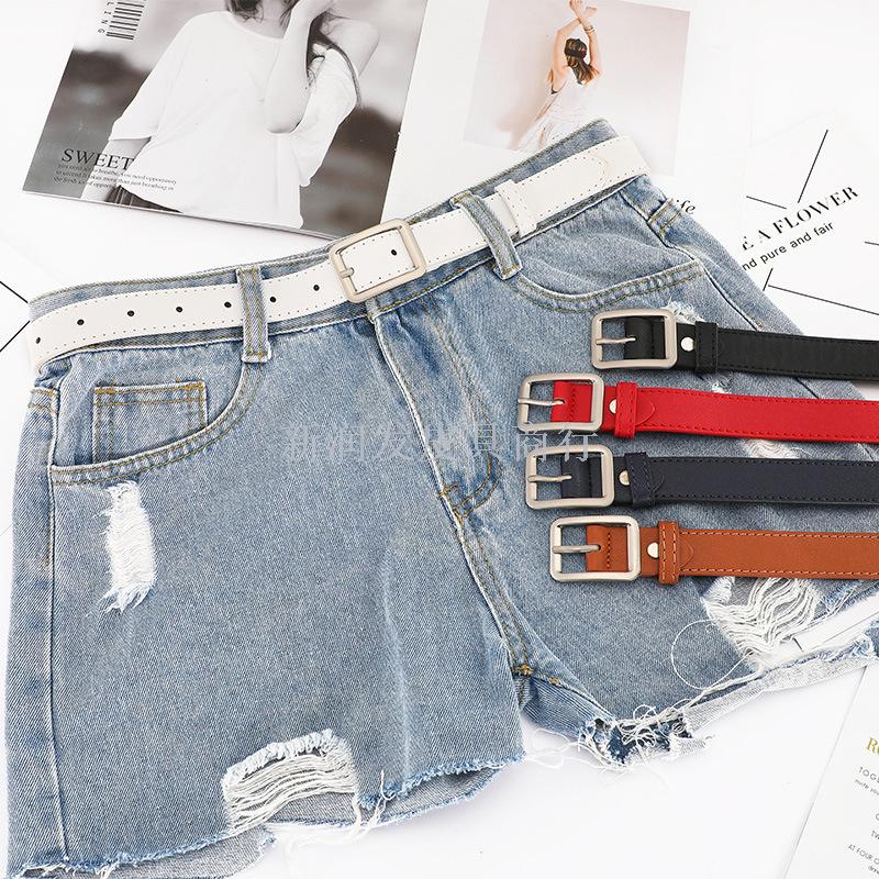 皮带女士网红同款牛仔裤腰带男潮百搭装饰黑色裤带ins风韩版时尚