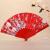 Silk and Silk fan plastic dance fan elegant gift fan, color rod high-end ladies folding fan foreign trade fan.