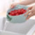 Double layer dry fruit plate creative lazy person melon seed plate household plastic fruit box snacks tray basket