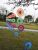 Factory Direct Sales Kindergarten Supplies Hot Selling Fabric Turntable Wind String Windmill String Garden Decorating Windmill Wholesale