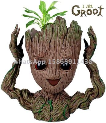 Slingifts Novelty Groot Flowerpot Planter Tree Man Toy Pen Pot Garden Flower Planter Pot Flower Pot Children Kids Gifts