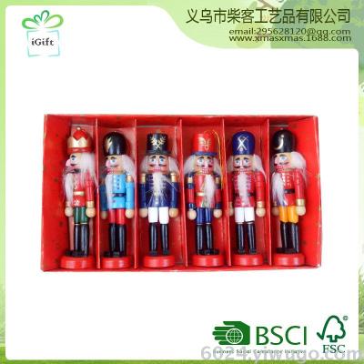 12cm nutcrackers,6pcs as one set