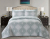 Modern polyester cotton three-piece quilt yarn-dyed reversible jacquard thin air conditioning bedspread pillow bedding