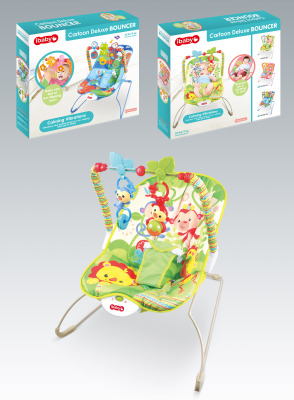 Baby music vibrates the rocking chair