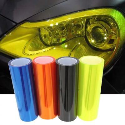 Automotive headlamp film color changing film multi-color highlights and frosted cat eye series