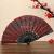 Wei-sheng craft fan black rod middle peacock tail sequins folding plastic fan carries gifts