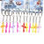 12 a card 6*3cm fashionable plastic cross pendant keyring Christian religious jewelry gifts