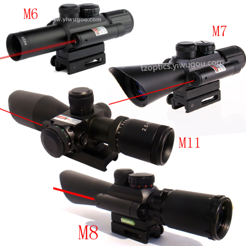 m6 short m7 hd m8 anti-seismic m10 speed aiming m11 optical red laser green laser integrated telescopic sight