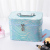 large capacity cosmetic bag portable Korean hand - held cosmetic box leopard-print laser set of three storage boxes