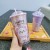 Mouse Hamster Plastic Water Cup Straw Double-Layer Cup with Lid in Stock Stock Factory Direct Sales Customizable