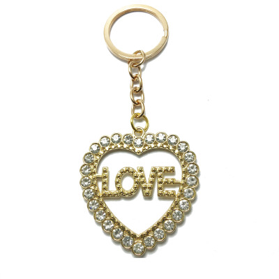 Love point diamond key chain lovers hang travel souvenirs valentine gifts