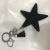 PU leather/wool/sequined five-pointed star water drill ring edge key chain pendant