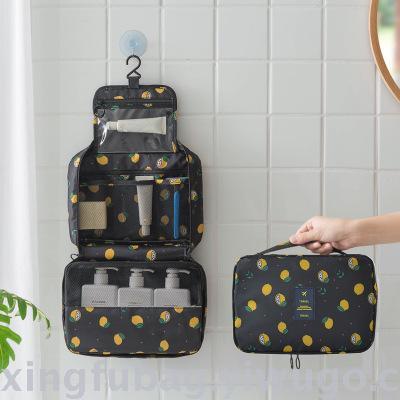 Design and color makeup bag multi-functional portable large capacity storage bag can be suspended wash bag