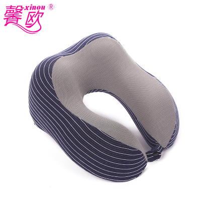 New Europe New head pillow stripe magnetic cloth comfortable u-shaped pillow travel portable neck pillow work nap party pillow