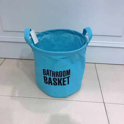 Household Nordic fabric clothing storage bucket basket dirty clothes basket toys storage basket folding storage basket