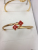 Bracelet Bracelet Necklace Zircon Micro Set Copper Real Gold White Gold
