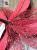 Christmas tree accessories poinsettia pink flowers