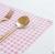 Japanese cotton and linen small check table mat table mat heat proof mat bowl mat cloth cover cloth napkin cloth