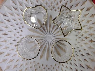 Gold-rimmed glass plate glass plate snack bowl hot Turkey