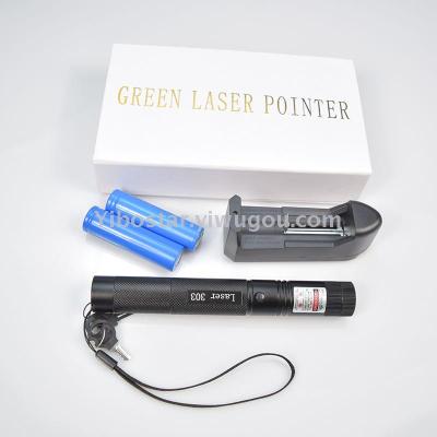 303 adjustable focus single - point all - sky star multi - in - one green light high - power laser flashlight pointing to the star pointer sales pen