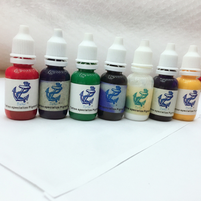 Qifei Senior Tattoo Artist Pigment Color 7 Color Set Box
