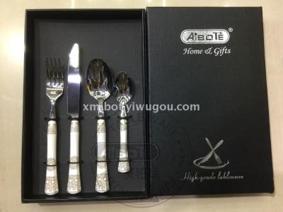 Ceramic handle knives, forks and spoons for cross-border e-commerce