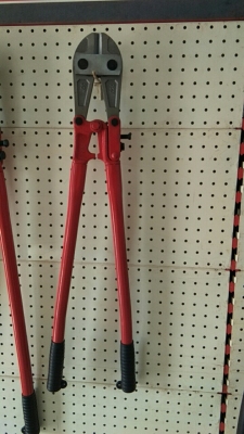 24\" single arm head polishing bolt cutters in red