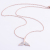 Personalized Fashion Mud Diamond Dolphin Tail Necklace Titanium Steel Plated 18K Rose Gold Clavicle Chain Colorfast Women's Jewelry