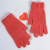 Knit touch screen gloves stylish monochromatic gloves small fresh khaki gloves
