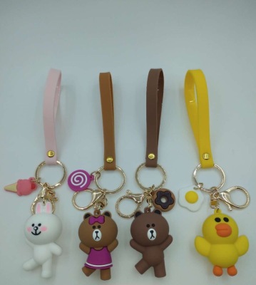 PVC Pendant Keychain Pendant Cartoon Character