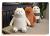 Three naked bear dolls famous youpin polar bear plush toy panda huggable bear pillow sleeping pillow