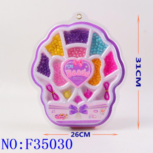 Exclusive for Cross-Border Yiwu Small Commodity Foreign Trade Wholesale Girl Toy DIY Beaded F35030