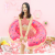 Donut swimming rings an inflatable life buoy seat ring float row