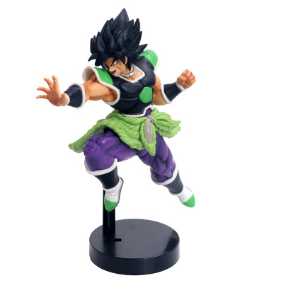 Wansheng animation animation hand-made model seven dragon ball 2018 theater version broley dark blue PVC box