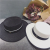 Straw hatter letters flat top elegant black border bowler hatter British shoot beach holiday sun hat