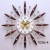 European-Style Minimalist Creative Wall Clock Mute Living Room Atmospheric Craft Clock Factory Direct Sales Foreign Trade Peacock Wall Clock Tianyin