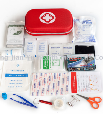 Family outdoor EVA first aid package with medical kit