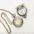 Antique hollow out simple digital face iron chain watch tourism memorial
